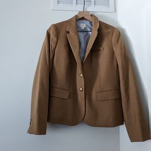J. crew Tan blazer size 10, like new